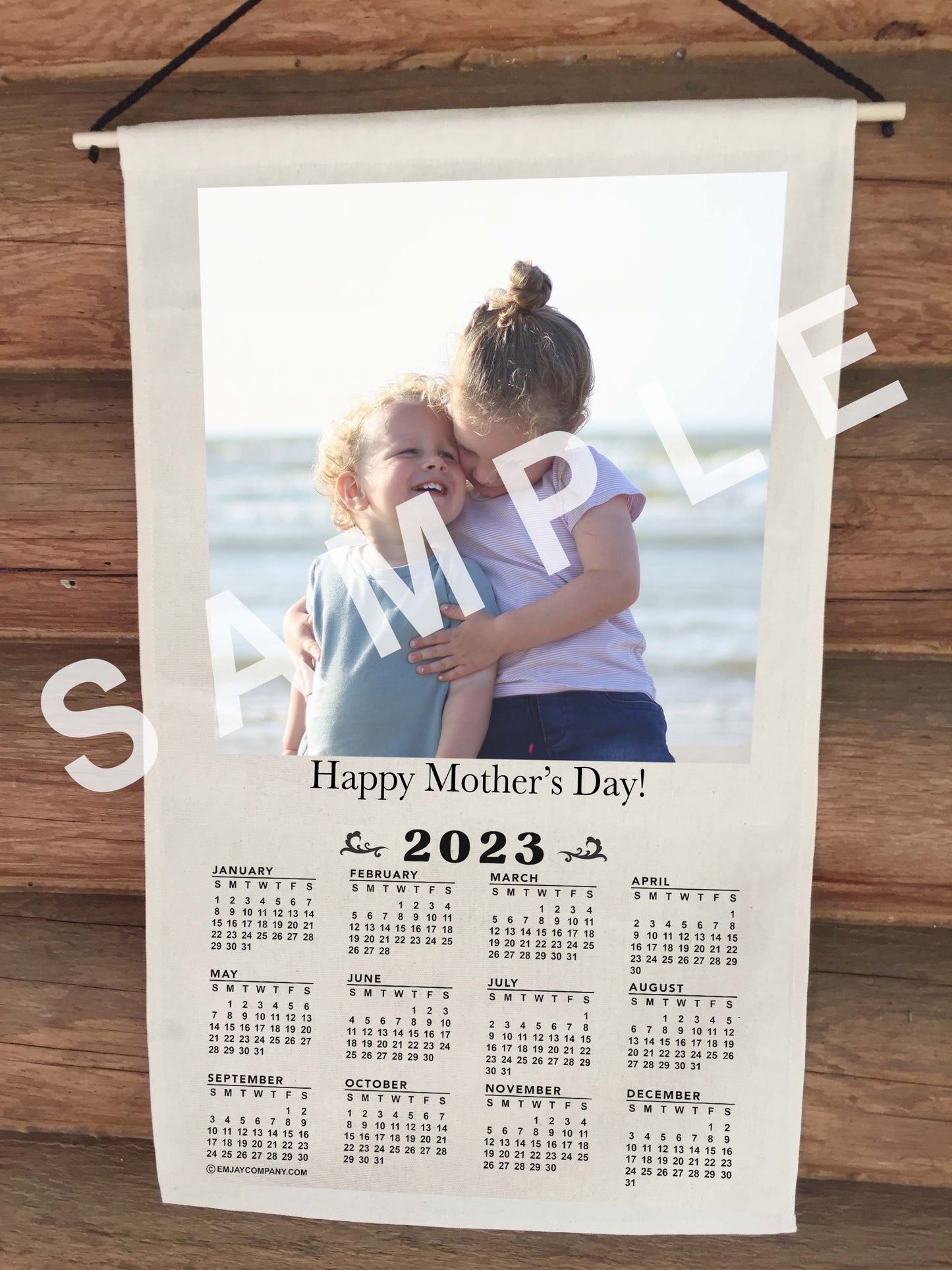 Personalized Hanging Cloth 2026 Calendar