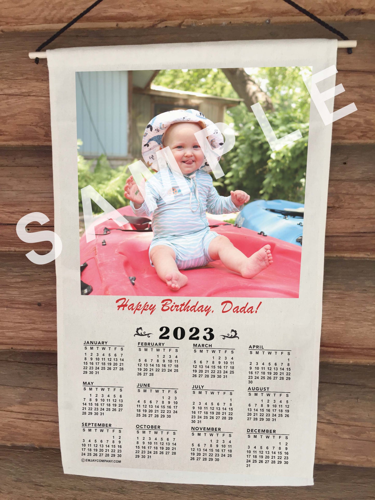 Personalized Hanging Cloth 2026 Calendar