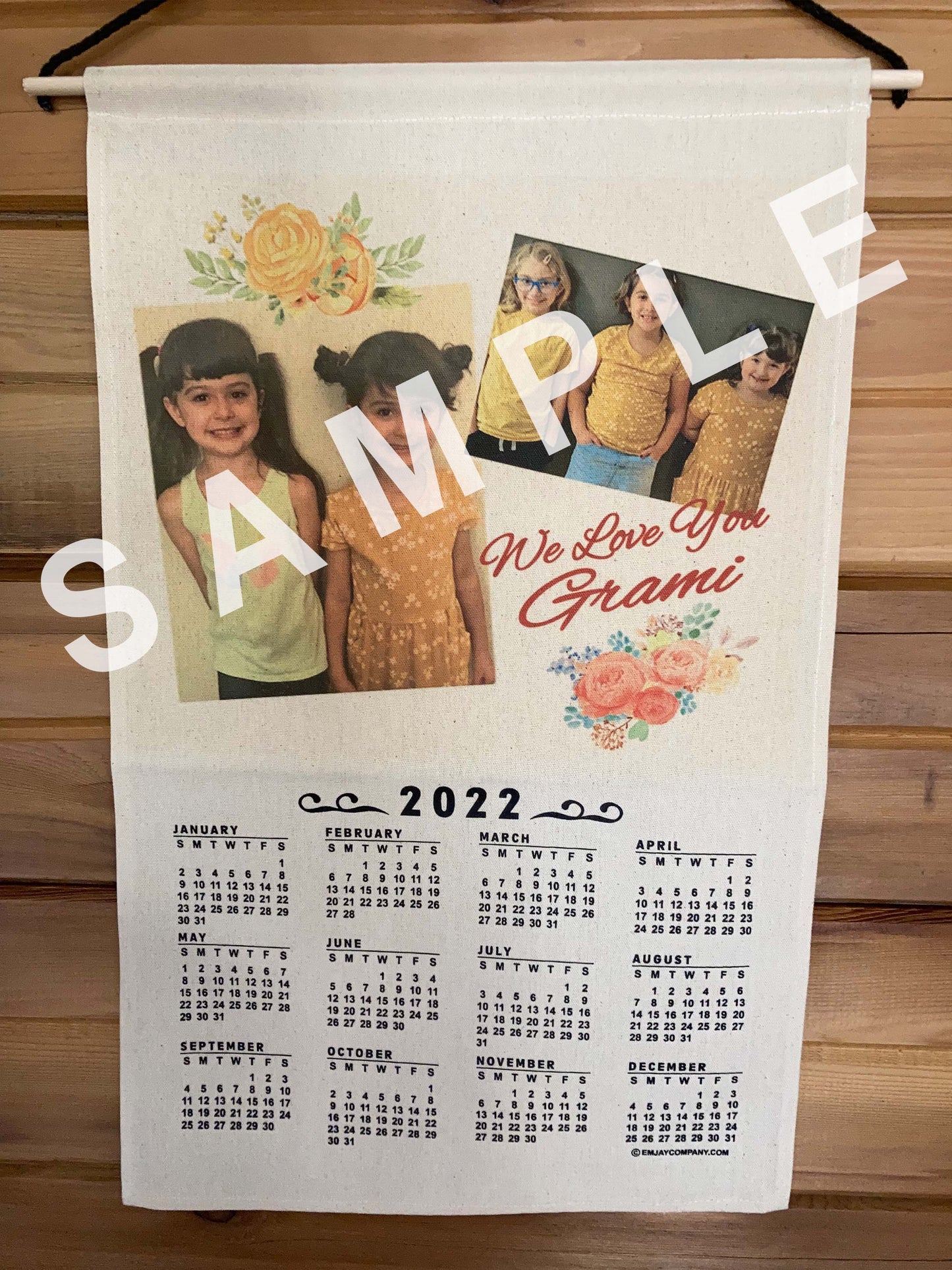 Personalized Hanging Cloth 2026 Calendar