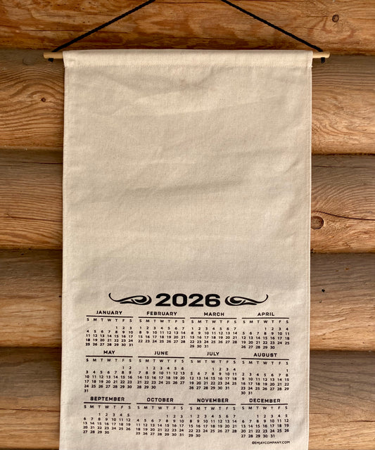 Blank Cloth 2026 Calendar