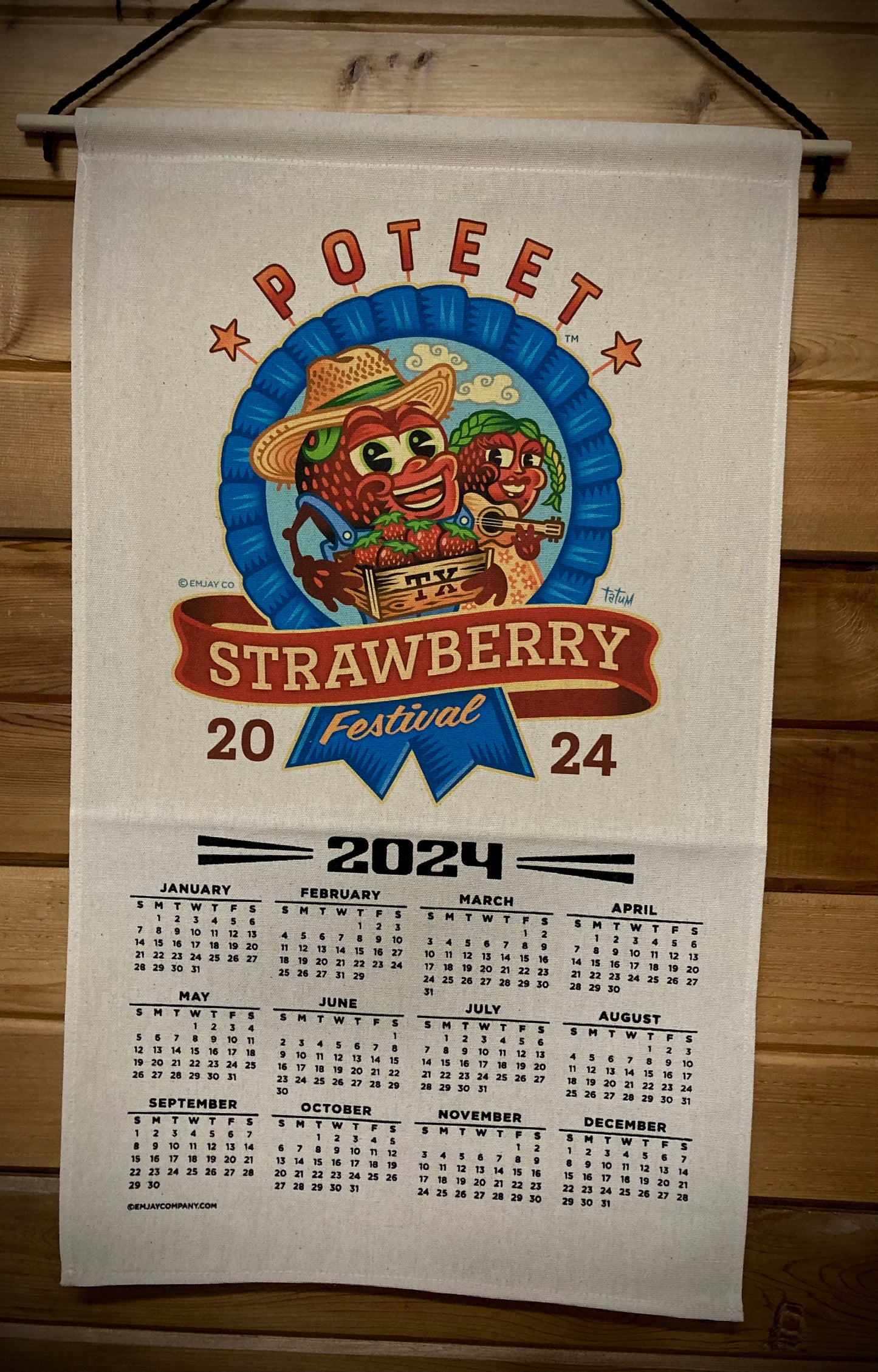 2024 Poteet Strawberry Festival Calendar Emjay Co.