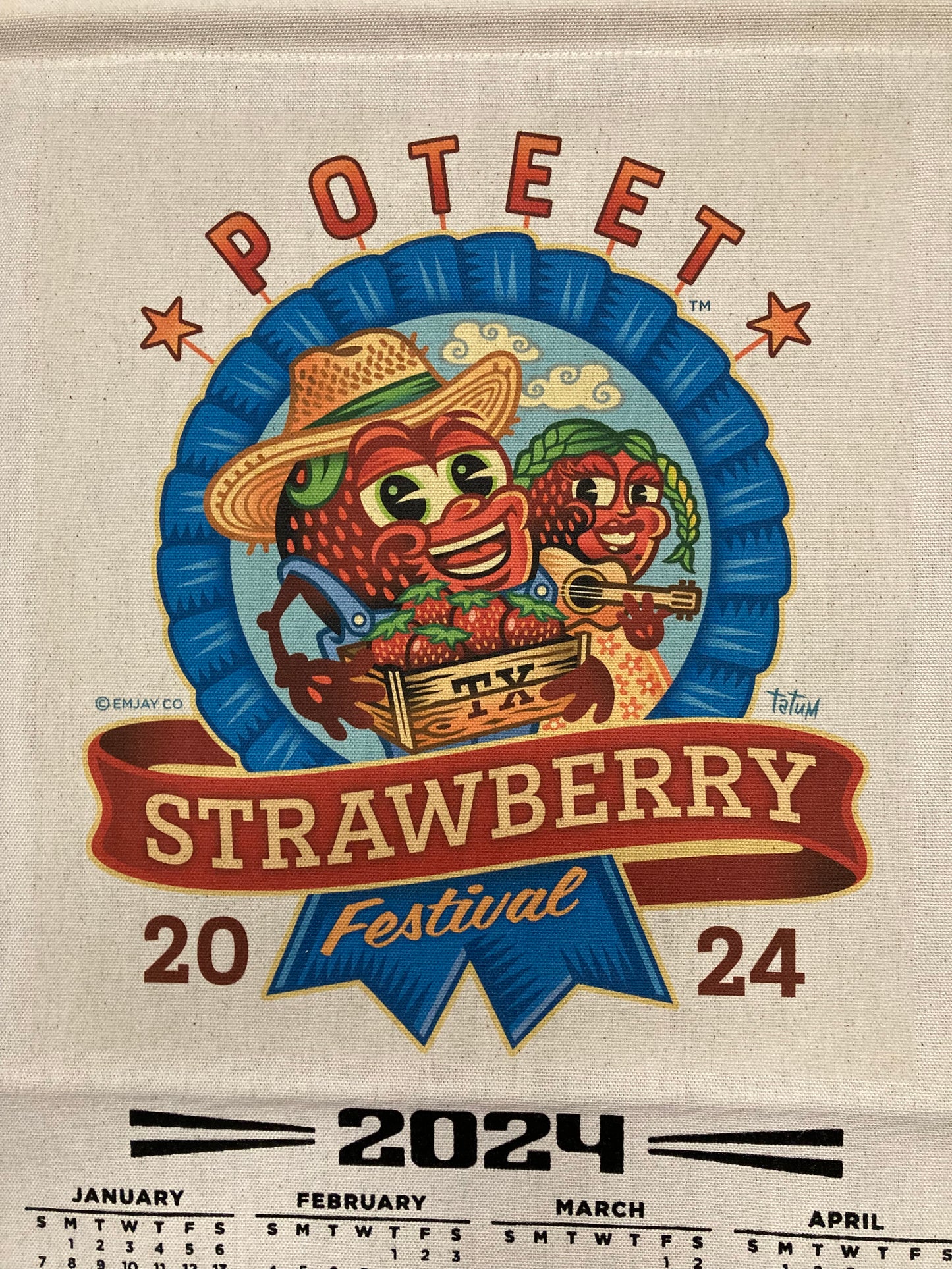 2024 Poteet Strawberry Festival Calendar Emjay Co.