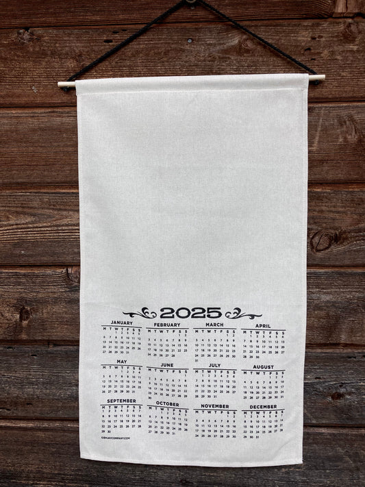 Blank Cloth 2025 Calendar