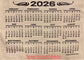 Personalized Hanging Cloth 2026 Calendar