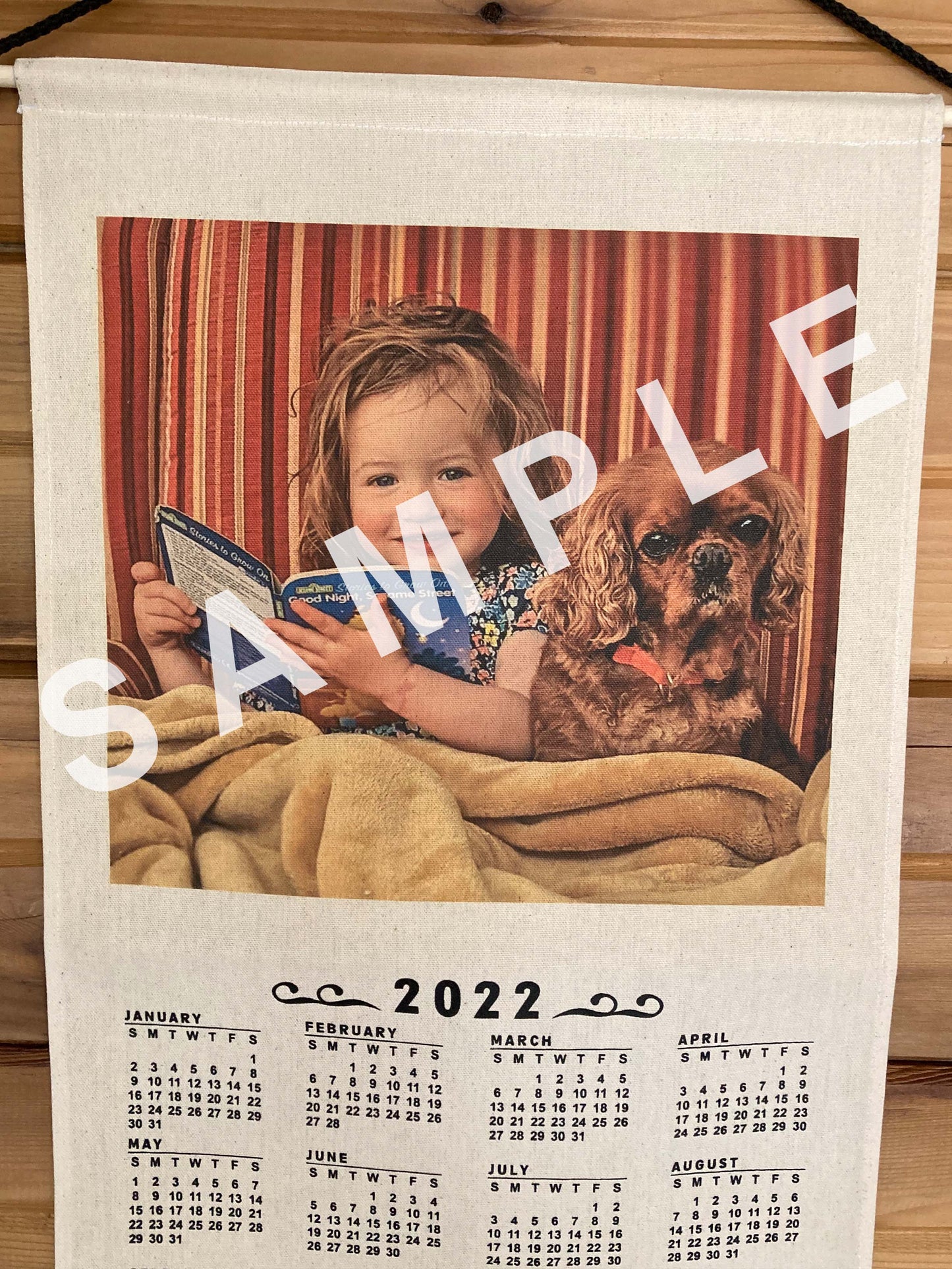 Personalized Hanging Cloth 2024 Calendar