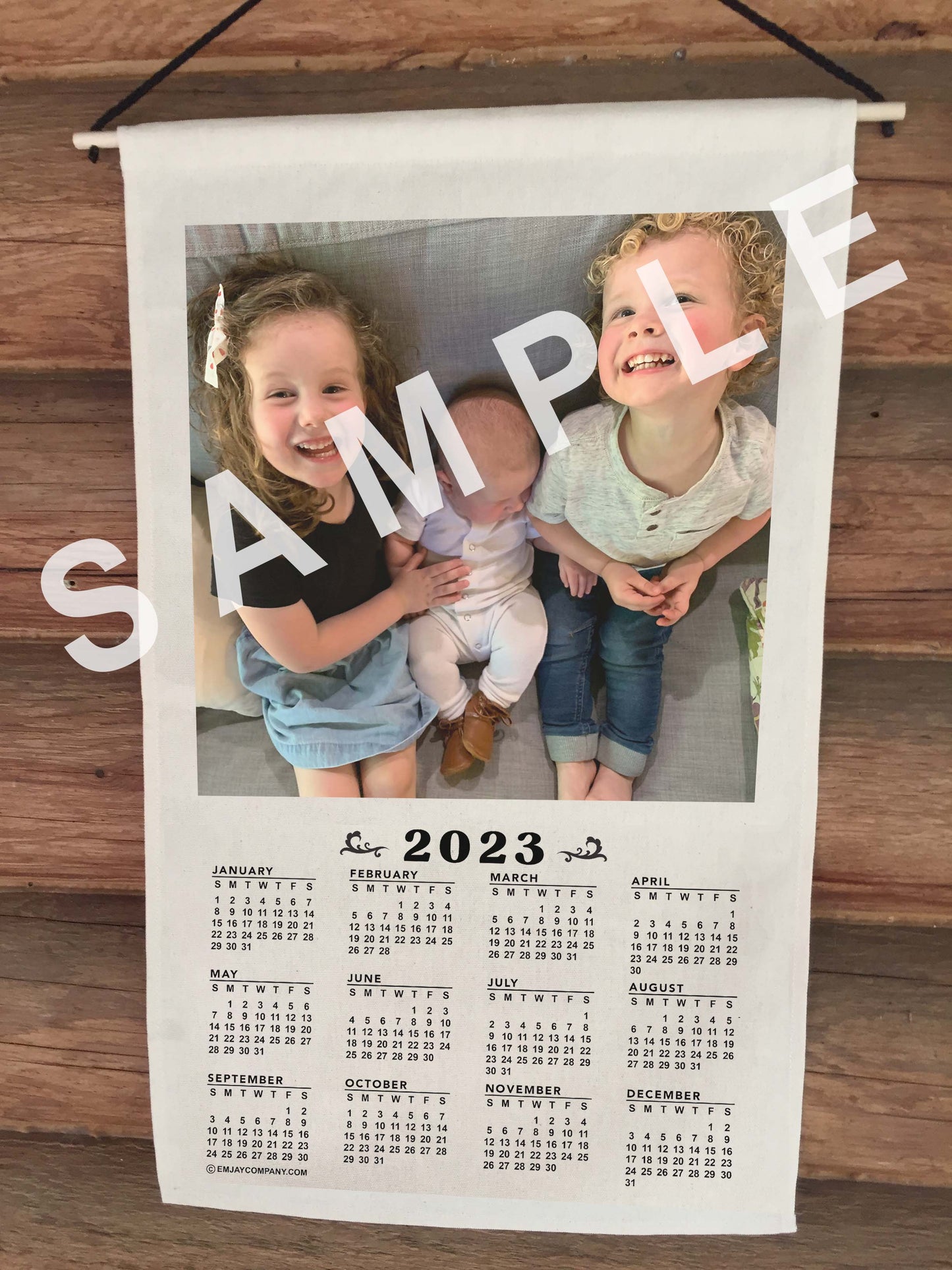 Personalized Hanging Cloth 2024 Calendar